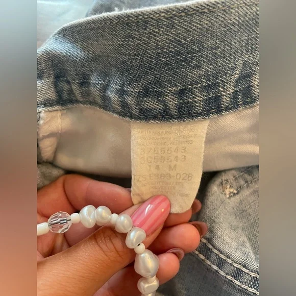 Lee Original Medium Wash Jean Denim Shorts - Picture 5 of 5